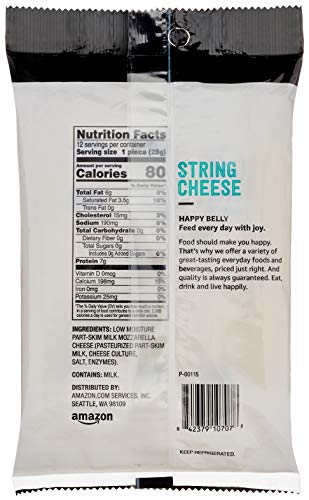 Happy Belly Amazon Brand, Happy Belly Mozzarella String Cheese thumb #1