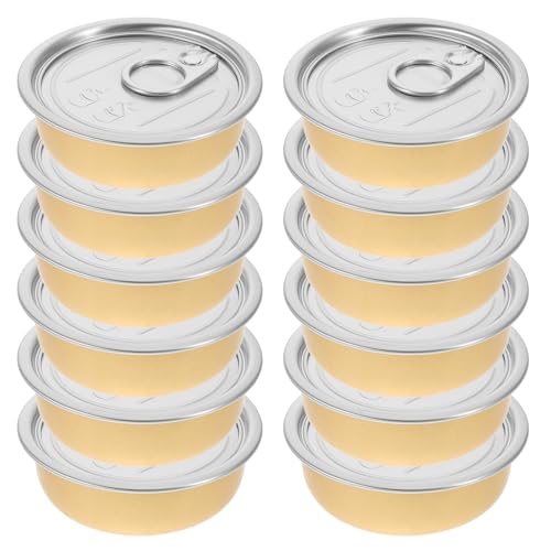SEWOART 12pièces Bocaux Alu Étanches pour Avisane Poireaux et Collagenes Couvercle Facile à Ouvrir pour Stockage Aliments à Température Élevée pour Boîtes à Collation Thé Céréales