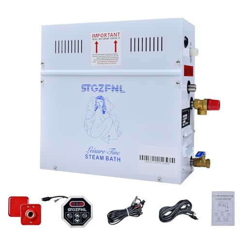 220V Steam Shower Generator, 9KW Steam Shower Kit with Digital Control, Steam Generator for Sauna, Home Steam Bath Machine, Spa Generator for Bathroom, Steam Sauna for Heating 8.5 m³ (300 ft3)