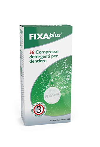 Dulàc - 56 Compresse Detergenti - Massima igiene della tua protesi - Profonda azione in soli 3 minuti - FIXAplus