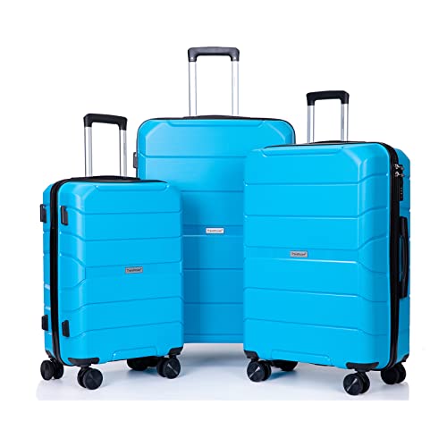 Hardside Spinner Luggage, 4 Swivel Wheels, Zippered Compartments, 50 cm