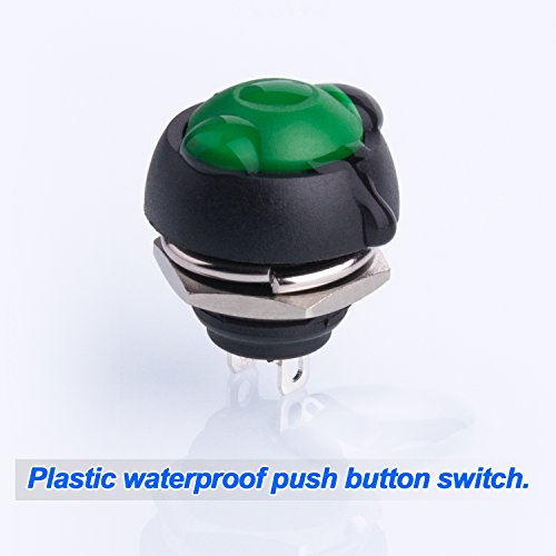 Awpeye PUSH-BUTTON 12Mm Waterproof Momentary Push Button Switch 15Pcs On- Off Switch thumb #4