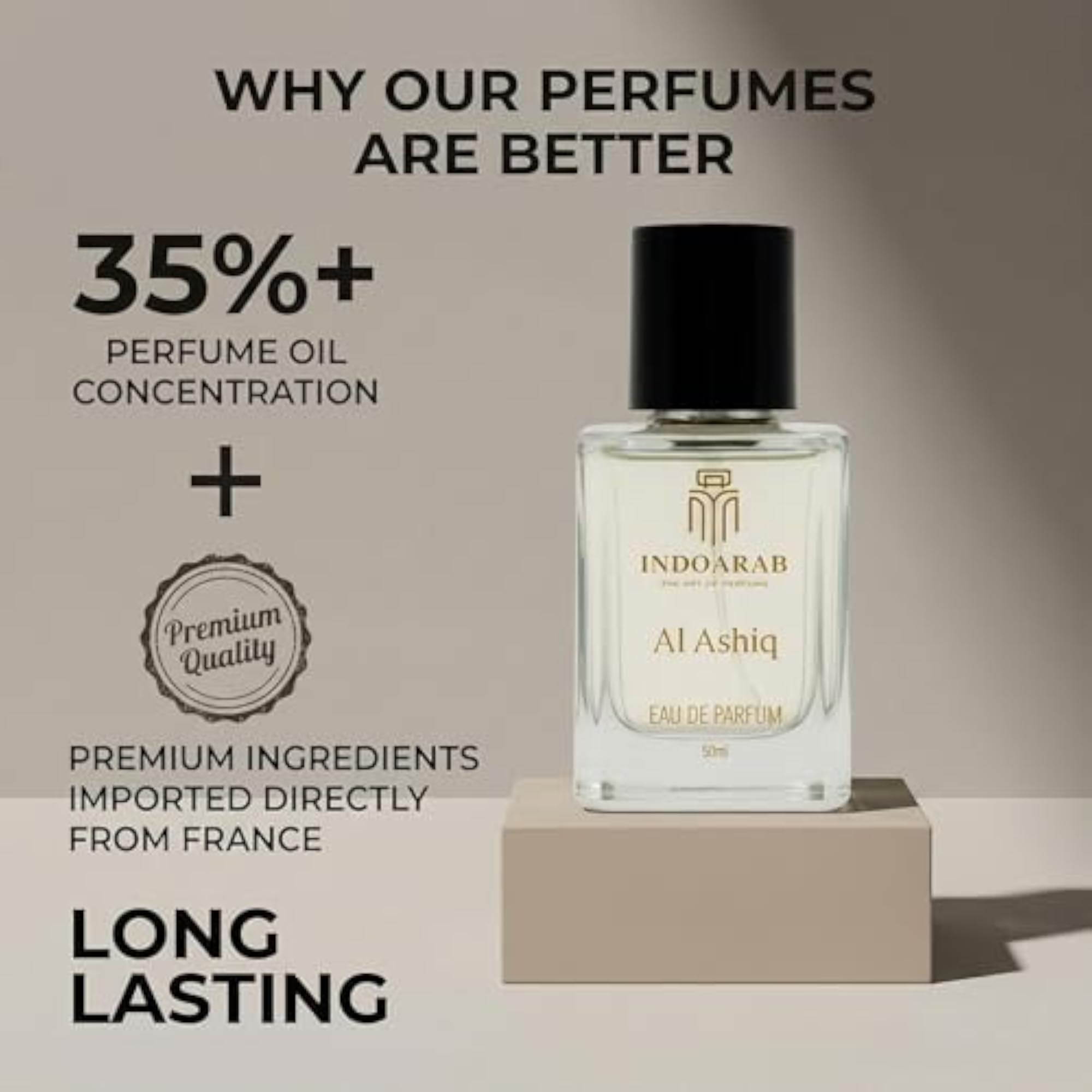 Premium AL ASHIQUE Floral Unisex Perfume, 50ml