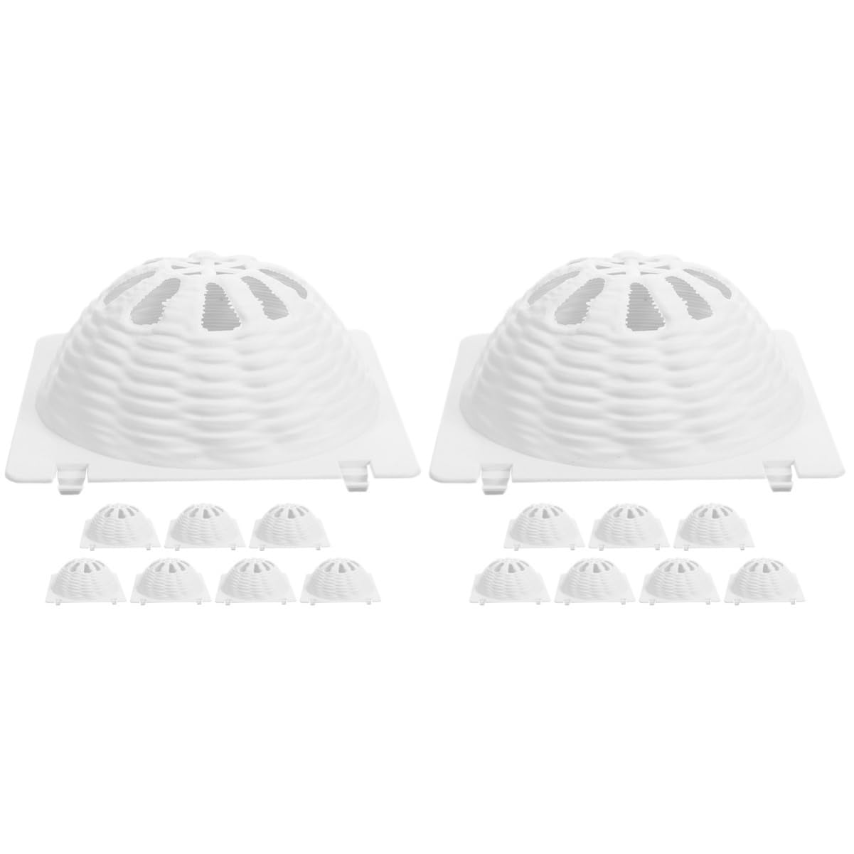 balacoo 2sets Hollow Hanging Cage Nest Covers Nest for Incubation Breeding Lids Cover Basin Lid Plastic Products 8pcs*2