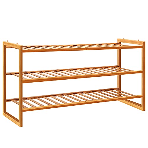 Shoe Rack, Bamboo Shoe Rack Shelf, Stackable Cute Wood Shoe Rack for Closets, Wooden Shoe Shelf Storage Organizer Shelf for Front Door Entryway Hallway Bathroom Living Room, Free Standing Shoe Racks Shoe Rack, Bamboo Shoe Rack Shelf, Stackable Cute Wood Shoe Rack for Closets, Wooden Shoe Shelf Storage Organizer Shelf for Front Door Entryway Hallway Bathroom Living Room, Free Standing Shoe Racks