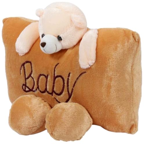 Image of DearJoy Cute Teddy Bear Pillow - Brown