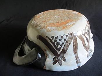 織部◆佐藤和次作品◆蟹の土鍋◆中古品 Amazon | 土鍋 佐藤和次 黒織部 蟹文 土鍋(大) (4〜5人用