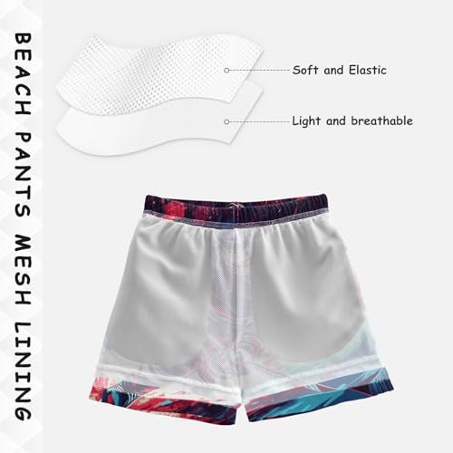 Boys Swim Trunk Hockey Watercolor Sport Quick Dry Beach Board Shorts Teen Swimwear3