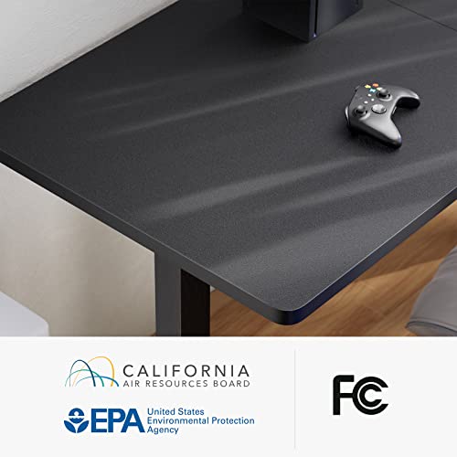 Ergear L-Shaped Electric Standing Desk, 63 Inches Double Motor Height Adjustable Sit Stand Up Corner Desk, Large Home Office Desk Computer Workstation, Black #TOP6