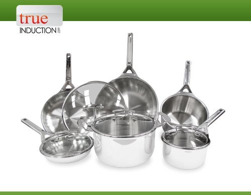 True Induction 10-Piece Tri-ply Stainless Steel Induction Cookware Set