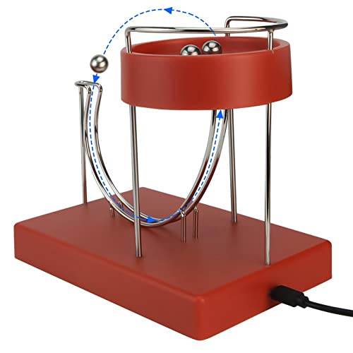 Image of SECRET DESIRE Perpetual Motion Toy - Science Toy for Home Decoration & Physics Education - Red
