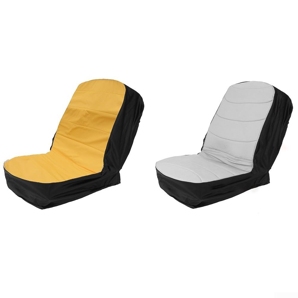 Fodera per sedile per trattore, impermeabile con imbottitura comoda, adatta per veicoli agricoli pesanti, carrelli elevatori, trattori e tosaerba (grigio)