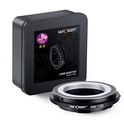 Adaptador de montura para lente K&F Concept M39-L, enfoque manual, compatible con lentes Leica M39 y cámaras con montura L miniatura 2
