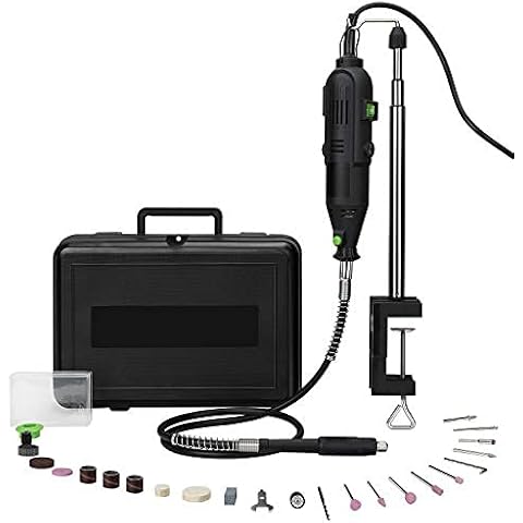 GALAX PRO Rotary Tool Kit,135W Rotary Tool with Variable Speed 8000-32500rpm, 40 Accessories, 3 Attachment Ideal for DIY Creations, Craft Projects, Drilling, Cutting, Sanding, Polishing and Engraving Cover