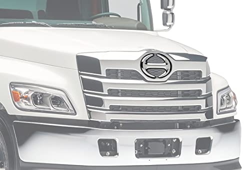 Image of Front Grille Emblem - Replacement Logo Badge for Semi Truck Compatible with Hino Trucks