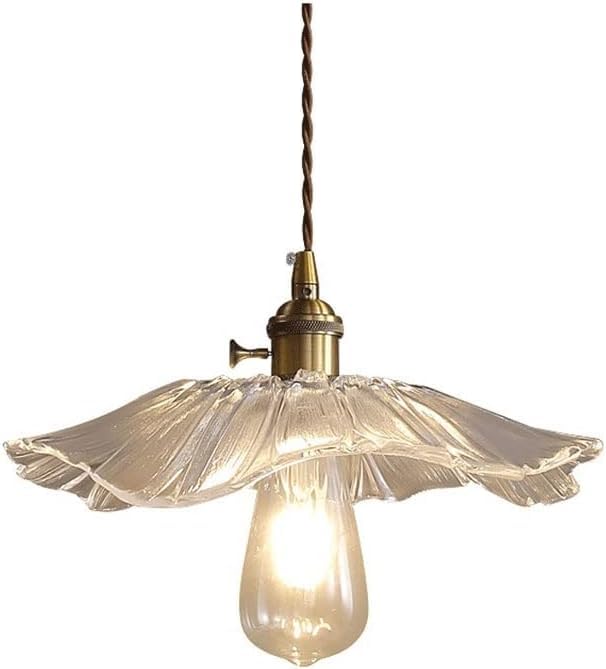 Chandelier suspension en verre luminaire suspendu réglable pour bureau et chevet