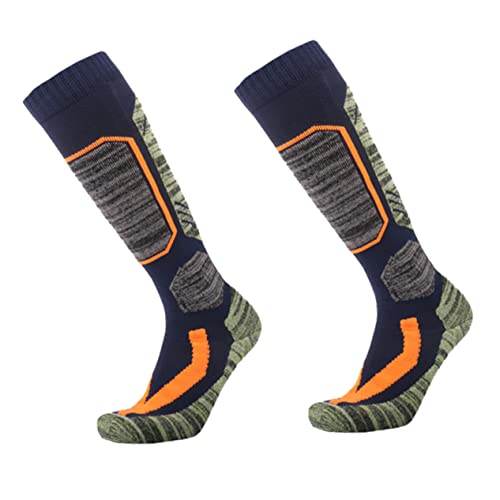 BESPORTBLE Ski Socks for Men and Women Thick Warm Knee Socks for Outdoor Sports Non- Breathable Design for Skiing and Snowboarding Comfortable Fit for Cold Weather Activities