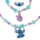 LUV HER Stitch Play Jewelry Set 3 Piece Princess Toys | Jewelry Set Box with Beaded Necklace for Girls - Toddler Bracelets and Girl Ring | Toddler Girl Toys | Kids Jewelry | Princess Dress up Ages 3+