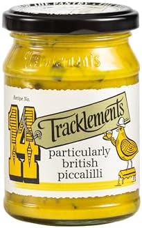 Tracklements - Particularly British Piccalilli, The Ideal Condiment for Cheddar, Cold Meats and Pork Pies or Partnered with a Ploughman's Board, Vegetarian and Vegan Friendly, Gluten Free, 230g Jar