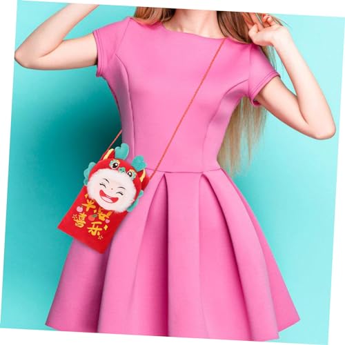 DECHOUS Chinese Year Dragon Doll Red Envelope Money Pouch Bag Crossbody Envelope for Adults Boys and Girls4
