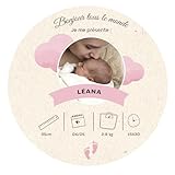 ACCESSOIRE PHOTO MATERNITÉ: Pancarte décorative idéale pour immortaliser les premiers moments de bébé à la maternité et créer de magnifiques photos souvenirs à partager avec famille et amis