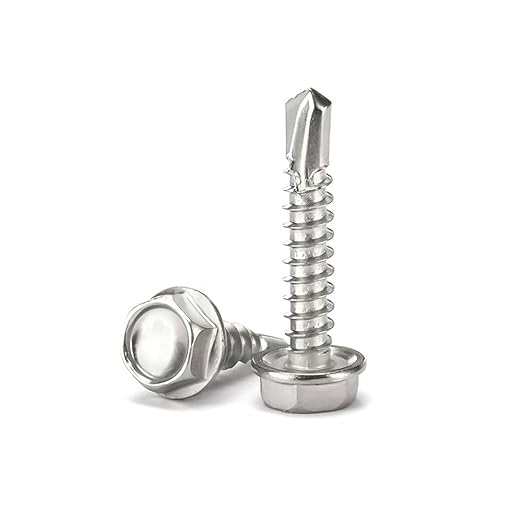Tornillos Autoperforantes Hexagonales Acero Inoxidable 410 160 Piezas miniatura 4