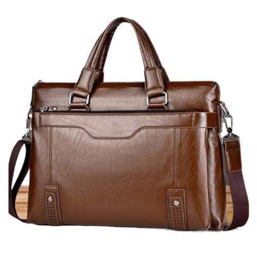 JSEIAJB Men's Briefcase Bag BusinessDocument Bags Luxury Man Bag Travel Suitcase Wallet