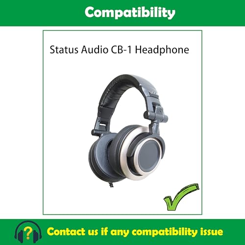 Earpads Cushion Compatible with Status Audio CB-1 Headphone Ear Pads Replacement con cuero de proteína suave y espuma viscoelástica miniatura 2