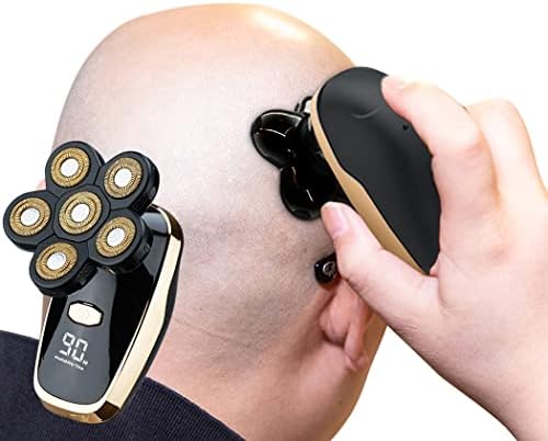 Tiklean Electric Razor for Men Head Shaver for Bald Men Grooming Kit Wet Dry Rotary Shavers Nose Hair Beard Trimmer Clippers Facial Cleansing Brush Cordless Waterproof USB Charging Rechargeable