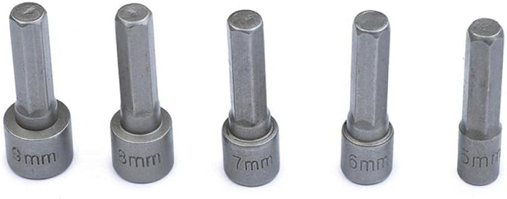 9pcs/Set Hex Socket Sleeve Nozzles Magnetic Nut Driver Set Socket Set Drill Power Tools 5 13mm