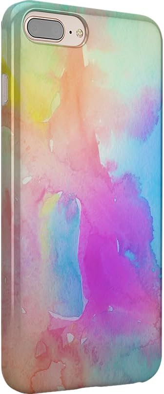 Casely iPhone 6/7/8 Plus Case | Painting in Pastels | Rainbow Watercolor | Classic Ultra Slim Design