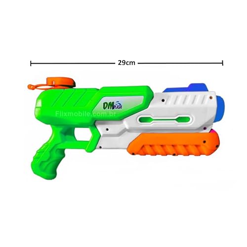 Kit com 2 Pistolas de Água Arminha Jato Longo DM Splash Meio Litro