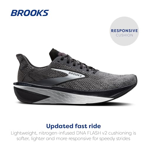 Brooks Brooks Men’s Hyperion 2 Neutral Running Shoe - Black/Ebony/Primer Gray - 8 Medium
