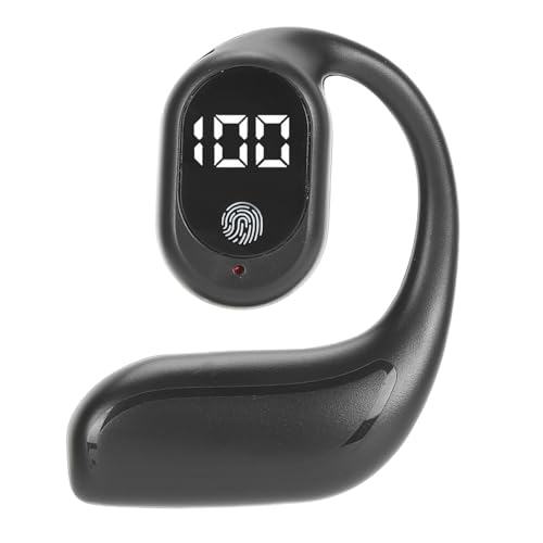 Zopsc Single Ear Bluetooth Earpiece, Noise Reduction Single Ear Bluetooth Headset, Stereo Sound Long Endurance Open Ear Headphone for Sports (Black), Zopsckguxhgfamo-11