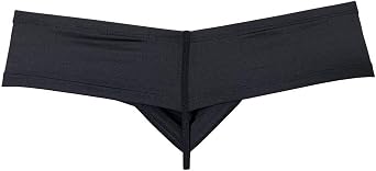Men's Second-skin Feel Mini Cheek Underwear Male Pouch Enhancing Brazilian Bikini String Crotch Boxer Briefs