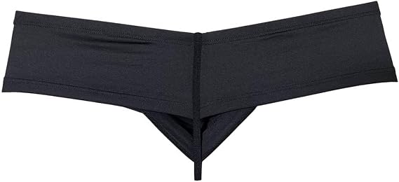 Men's Second-skin Feel Mini Cheek Underwear Male Pouch Enhancing Brazilian Bikini String Crotch Boxer Briefs