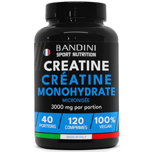 Bandini Créatine Monohydrate 3000mg 120 Comprimés