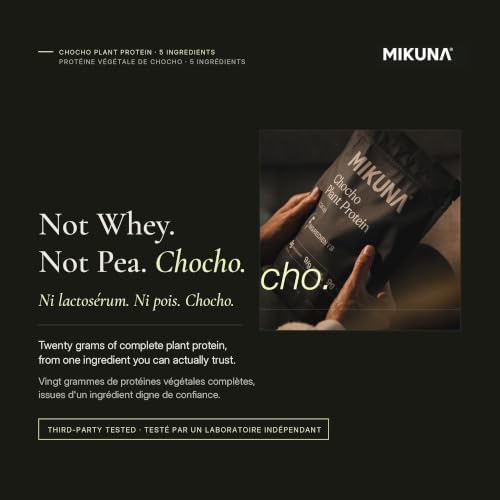 Image of Mikuna Chocho Plant Protein Powder, Cacao - 20g Protein, 8g Fiber - Third-Party Tested, Vegan, Keto, Lectin Free - 15 Servings