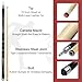 MoyanSuper 2-Piece Canadian Maple Pool Cue Stick with Portable Hard Case -12.5mm Leather Tip, 58