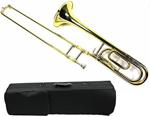 Moz-GP-112 Bb/F Bass Trombone with Case and Mouthpiece, Gold Lacquer Finish