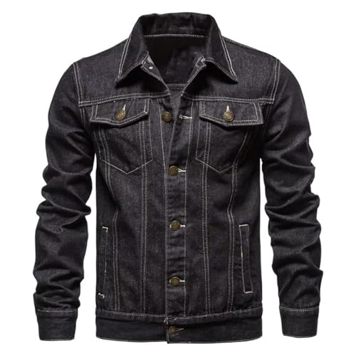 Veste denim de travail décontractée homme pour un style urbain en automne