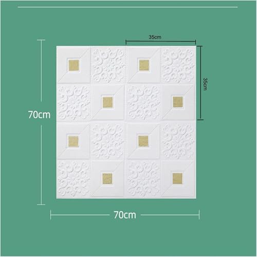 Paneles de pared 3D autoadhesivos contra la humedad en fondo de TV y techos 5