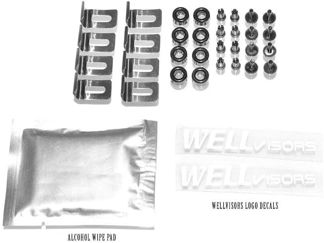 WellVisors Window Visors Wind Deflectors Compatible with Lexus LS400 UCF10 1990-1994 with Chrome Trim Rain Guards 3-847LX013