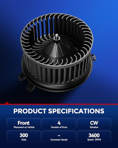 Image of KAX 700330 AC Blower Motor for Silverado 1500 2014-2018,Sierra 1500 2014-2019,Tahoe Yukon Yukon XL Escalade 2015-2020,Silverado 2500 HD 3500HD Sierra 2500 3500 HD 2015-2019,- HVAC Heater Blower Motor