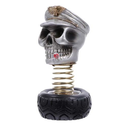 Calavera Kichvoe de resina resistente, el adorno elegante para coche 2