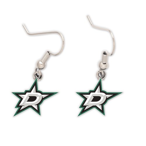 Wincraft NHL Dallas Stars Earrings Jewelry Card