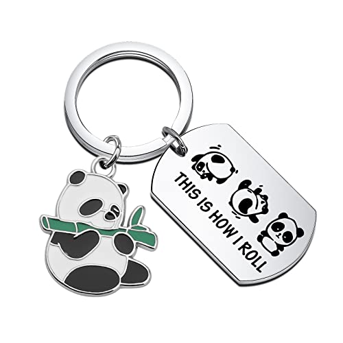 TIIMG Panda Gift Panda Keychain Animal Lover Gift This is