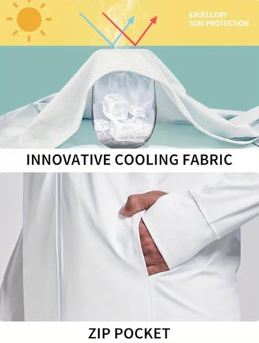 Image of BE SAVAGE Balaclava Sunscreen Jacket For Men