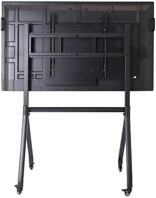 75 Inch Interactive Touch Screen Whiteboard, 4K Flat Panel Display, Mobile Stand Included, Built-in Speakers, 16:9