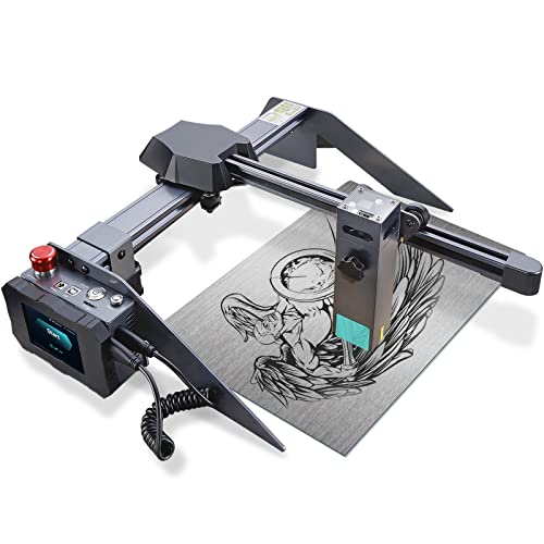 P9M50 Laser Engraver for Metal,50W Laser Cutter 10W-11W Laser Output Power,CNC Laser Engraving Machine,Fixed-Focus Ultra-fine Spot 0.06 * 0.06mm,DIY Laser Marking for Metal,Wood,Glass